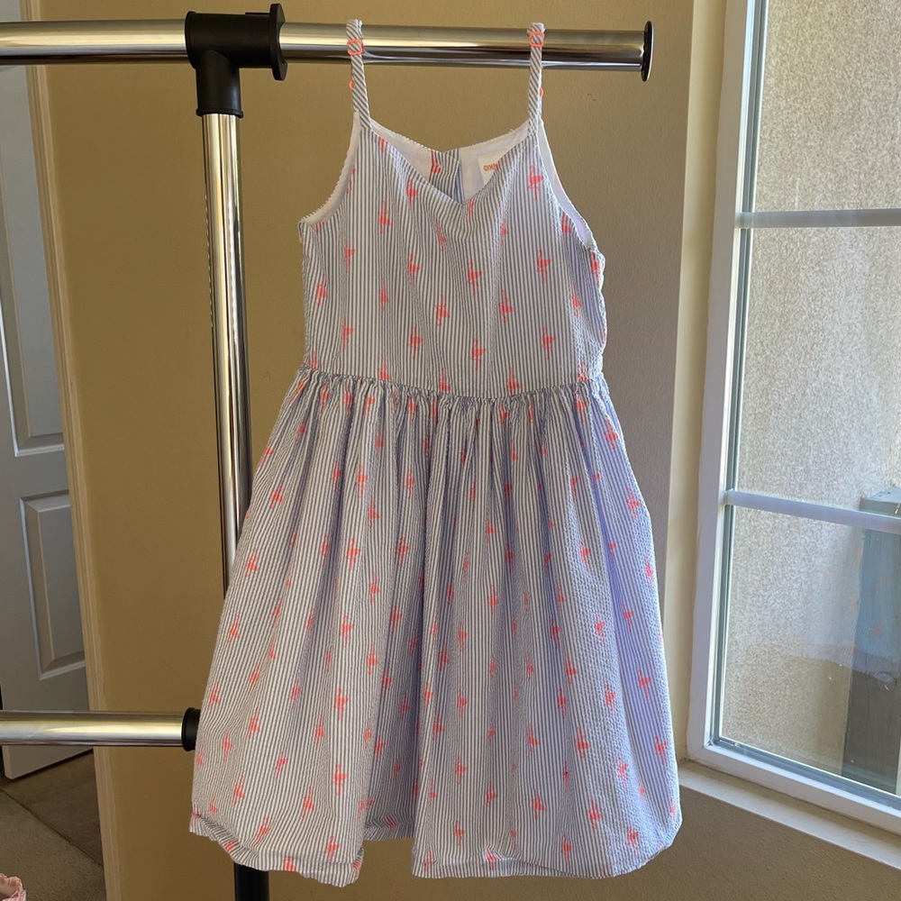 Gymboree stripped flamingo dress. EUC